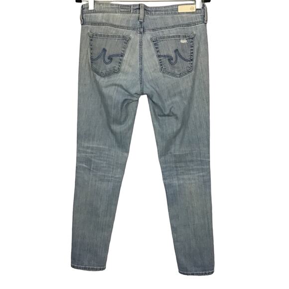 AG Adriano Goldschmied The Stevie Ankle Slim Straight Light Blue Wash Jeans 28R - Picture 3 of 11
